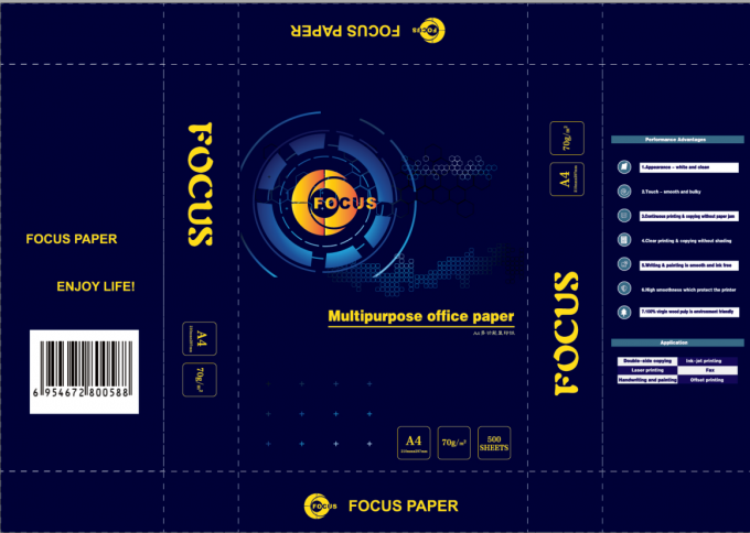100% bột gỗ Giấy sao ch&eacute;p ảnh OEM K&iacute;ch thước A4 & K&iacute;ch thước chữ 70gsm/75gsm/80gsm 0