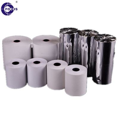 3 1/8 Roll Diameter Jumbo Thermal Paper Roll 45gsm For Printing