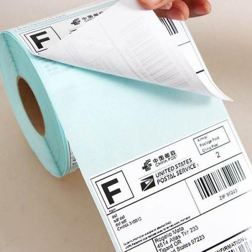 TOP COATED Printing Thermal Sensitive Label Paper Roll / Direct Thermal Label