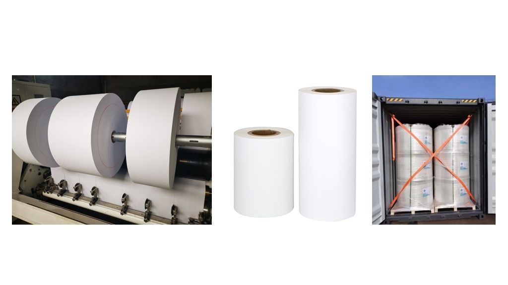 Smooth Sharp Clean Imaging Jumbo Thermal Paper Roll For ATM / POS ROLL