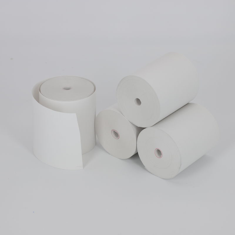 45/48/55/58/60/65/70/80g Focus Brand BPA free 100% Virgin Wood Pulp black image Thermal Jumbo Roll for POS/ATM/Slitting