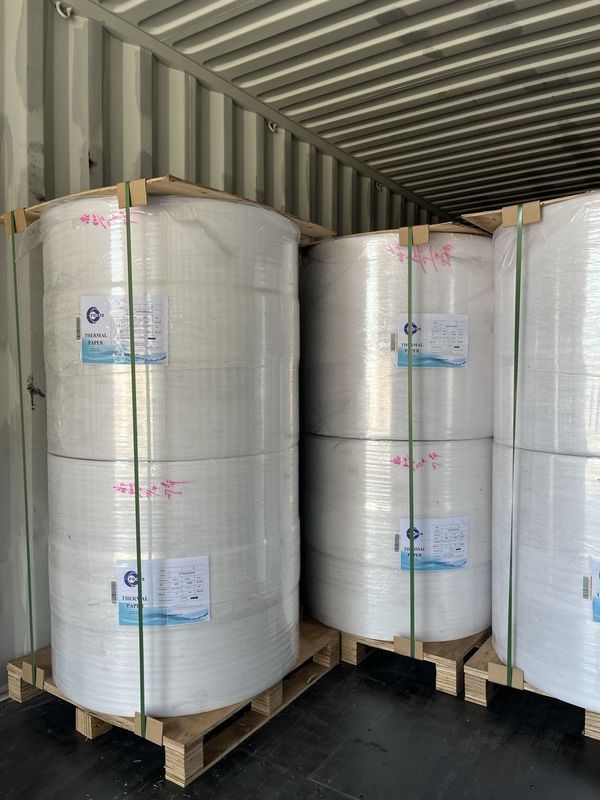 High Smooth China Manufacturer Blue And Black Imaging Jumbo Thermal Paper Roll