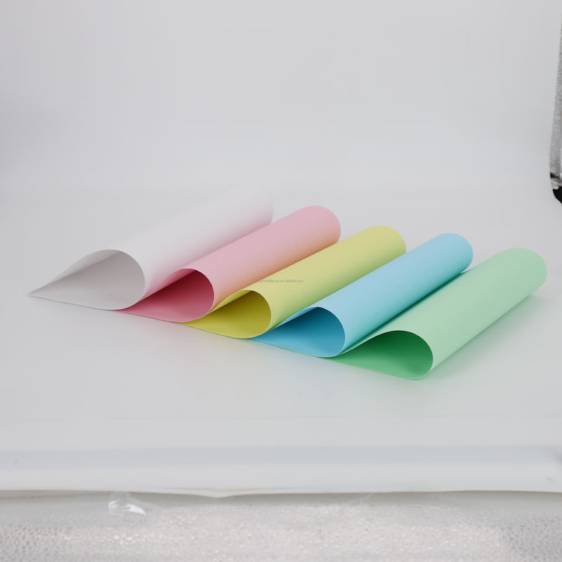 NCR Paper carbonless copy paper enabling businesses to duplicate documents quickly and cleanly without the need for carbon sheets