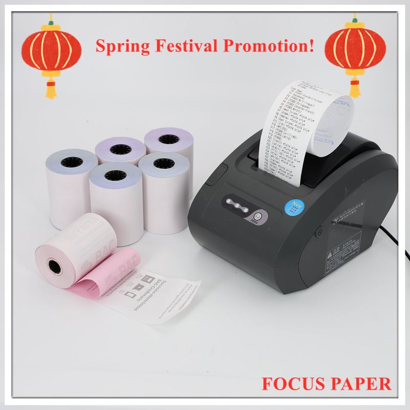 Jumbo Thermal Paper Roll Compatible with Various Models and Grammage 45gsm without