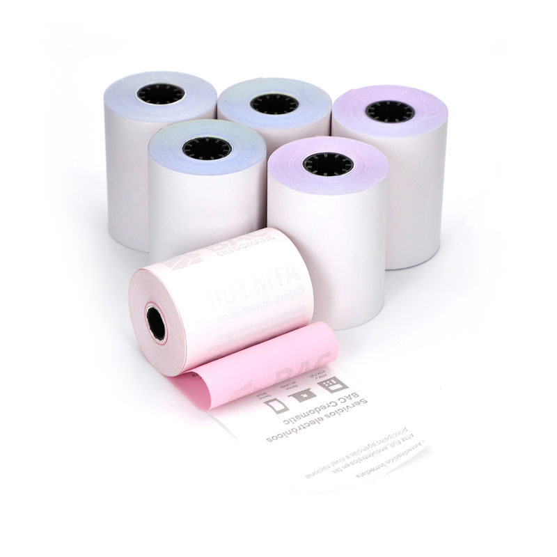 NCR Paper carbonless copy paper enabling document duplication for business forms and receipts with instant clean copies